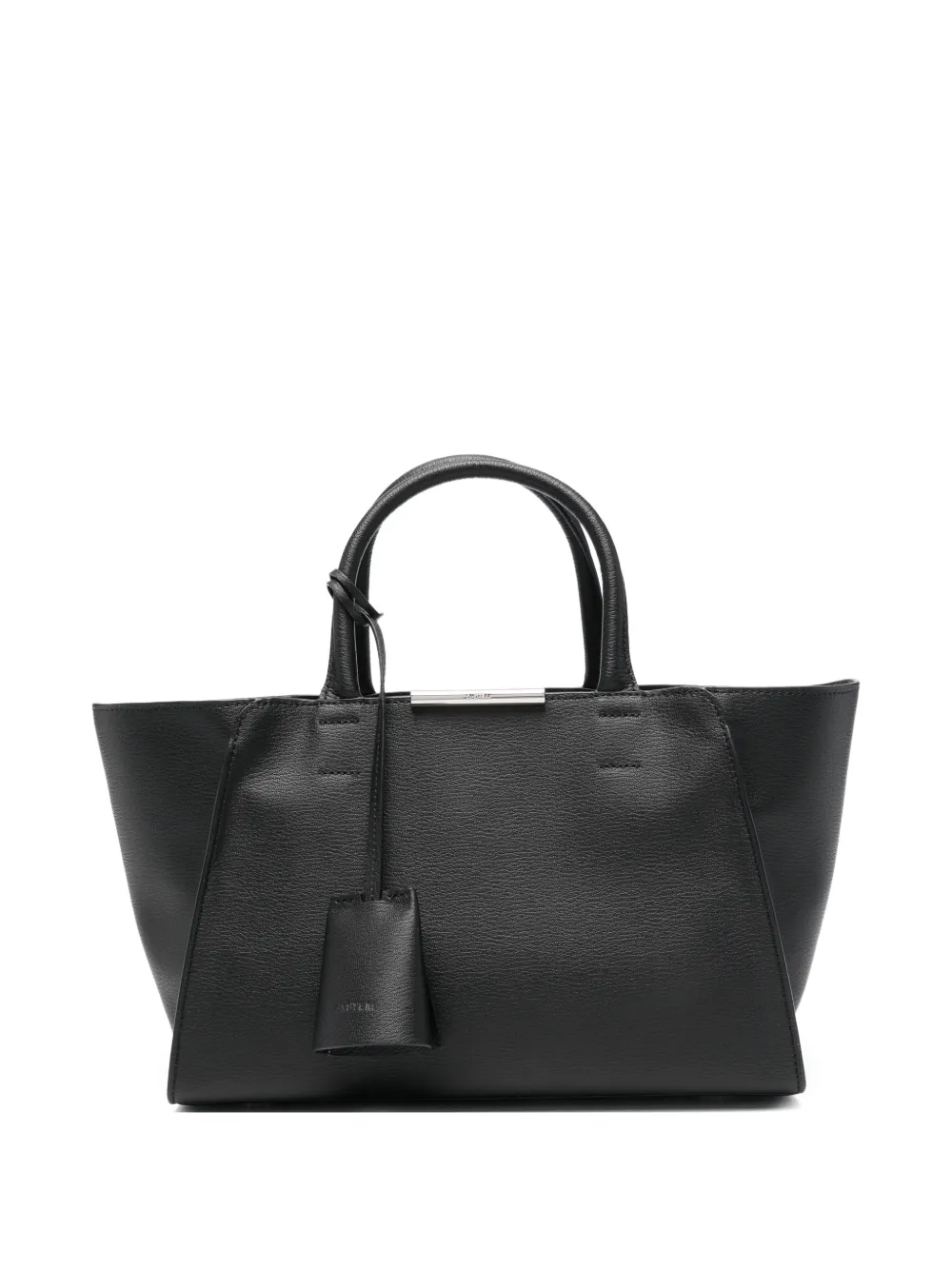 System top handle tote bag - Nero