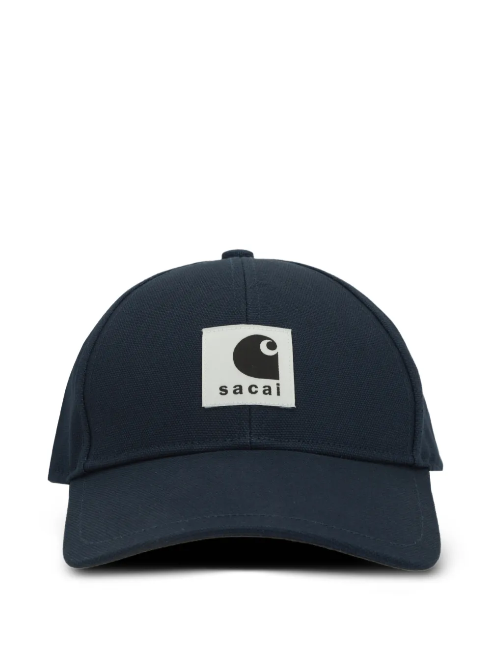 sacai x Carhartt Wip logo patch baseball cap - Blu