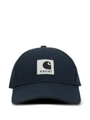 国内正規品　sacai carhartt Cap キャップ　Duck ブラック sacai（サカイ） × Carhartt WIP カーハート コラボ ダックキャップ