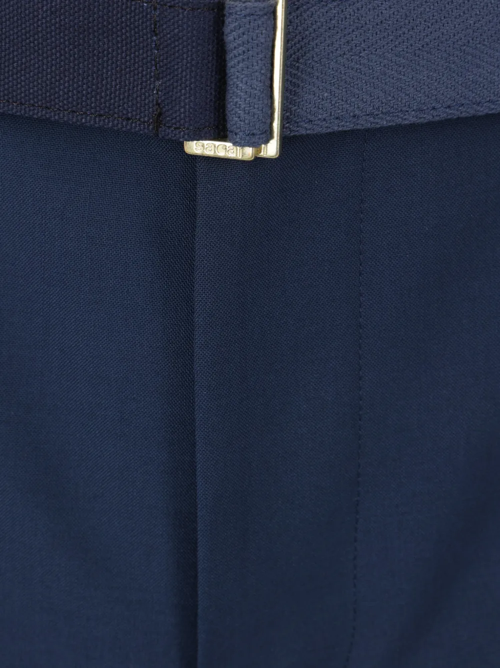 sacai x Carhartt Wip broek met riemlus en patch Blauw
