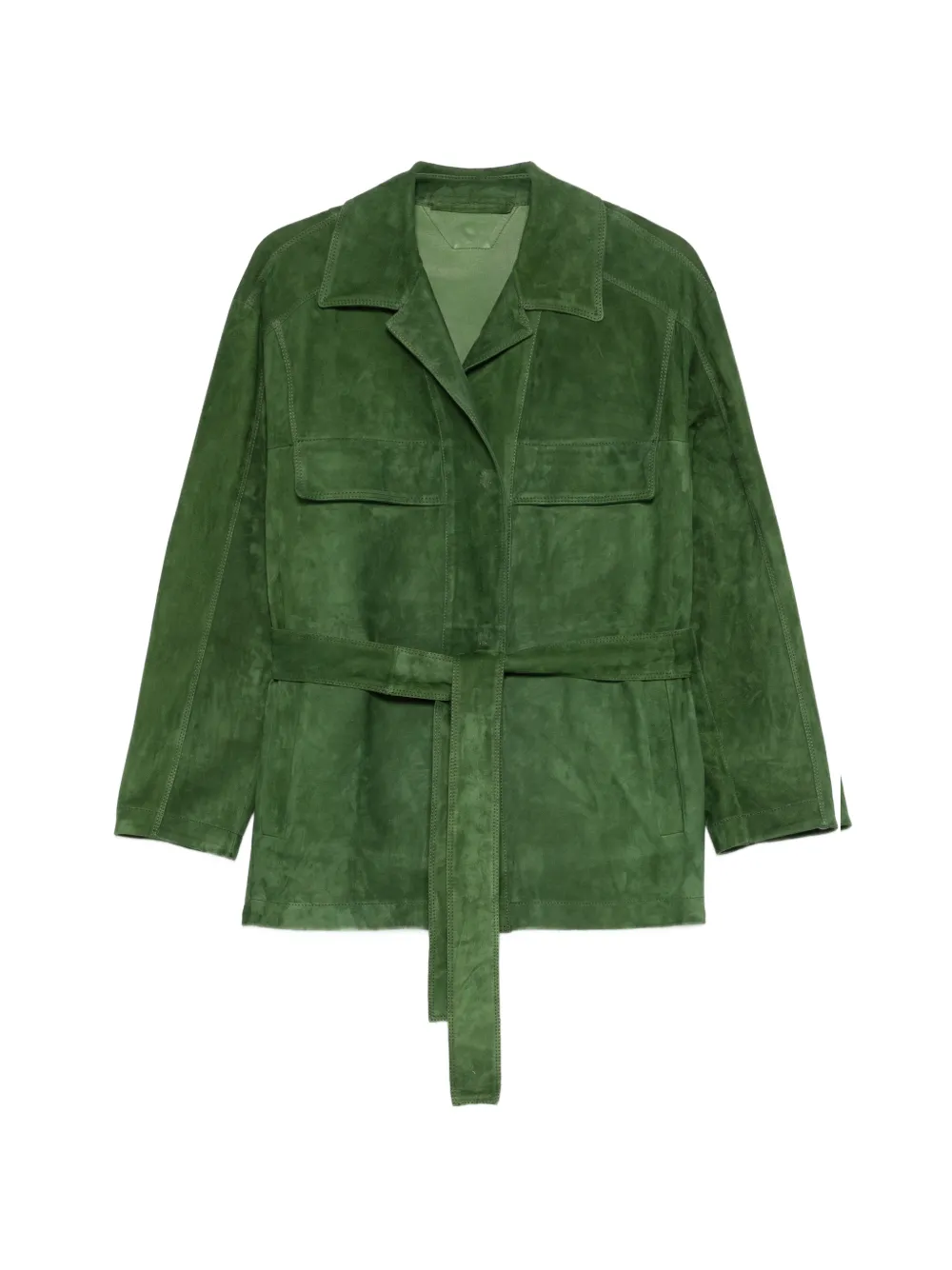 Salvatore Santoro belted flap-pocket jacket - Verde