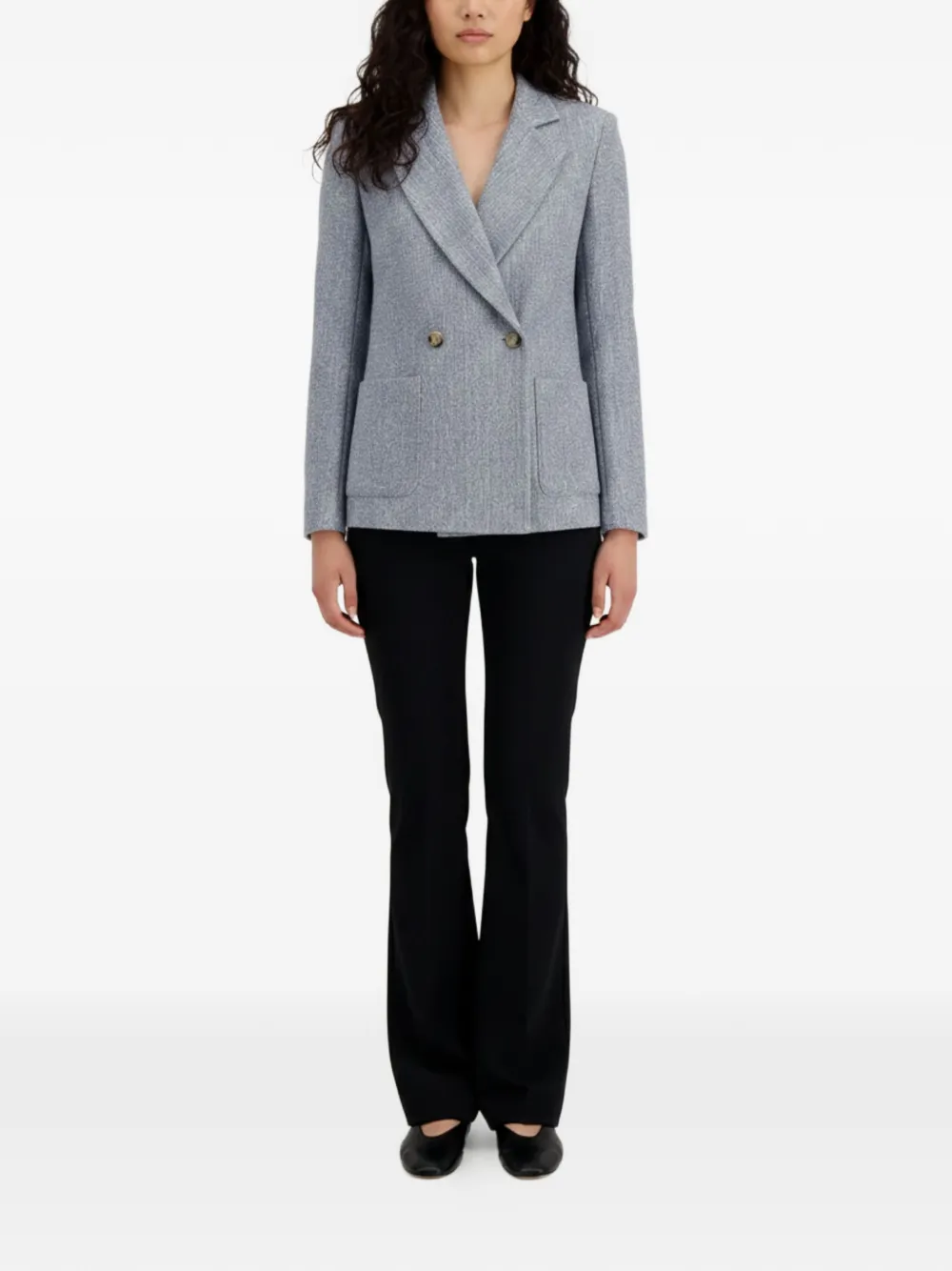 Harris Wharf London Blazer met dubbele rij knopen Blauw