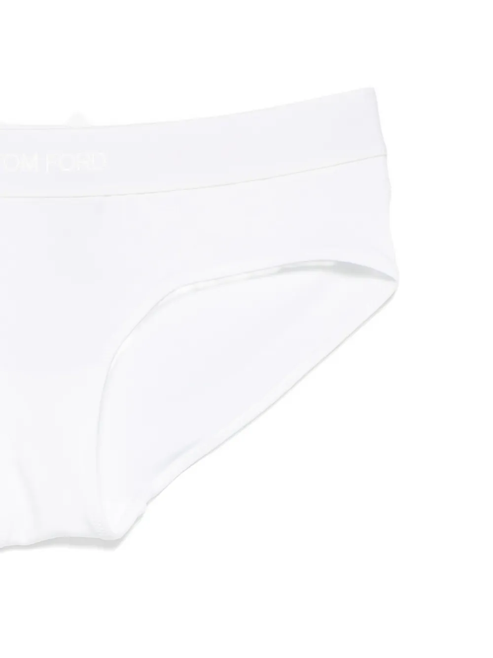 TOM FORD Slip met logoband Wit