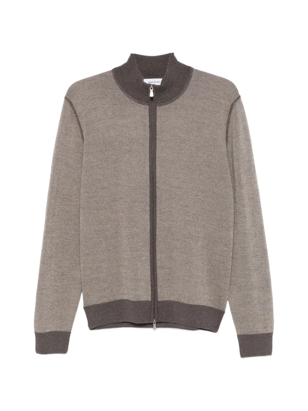 Gran Sasso zip-fastening cardigan - Marrone