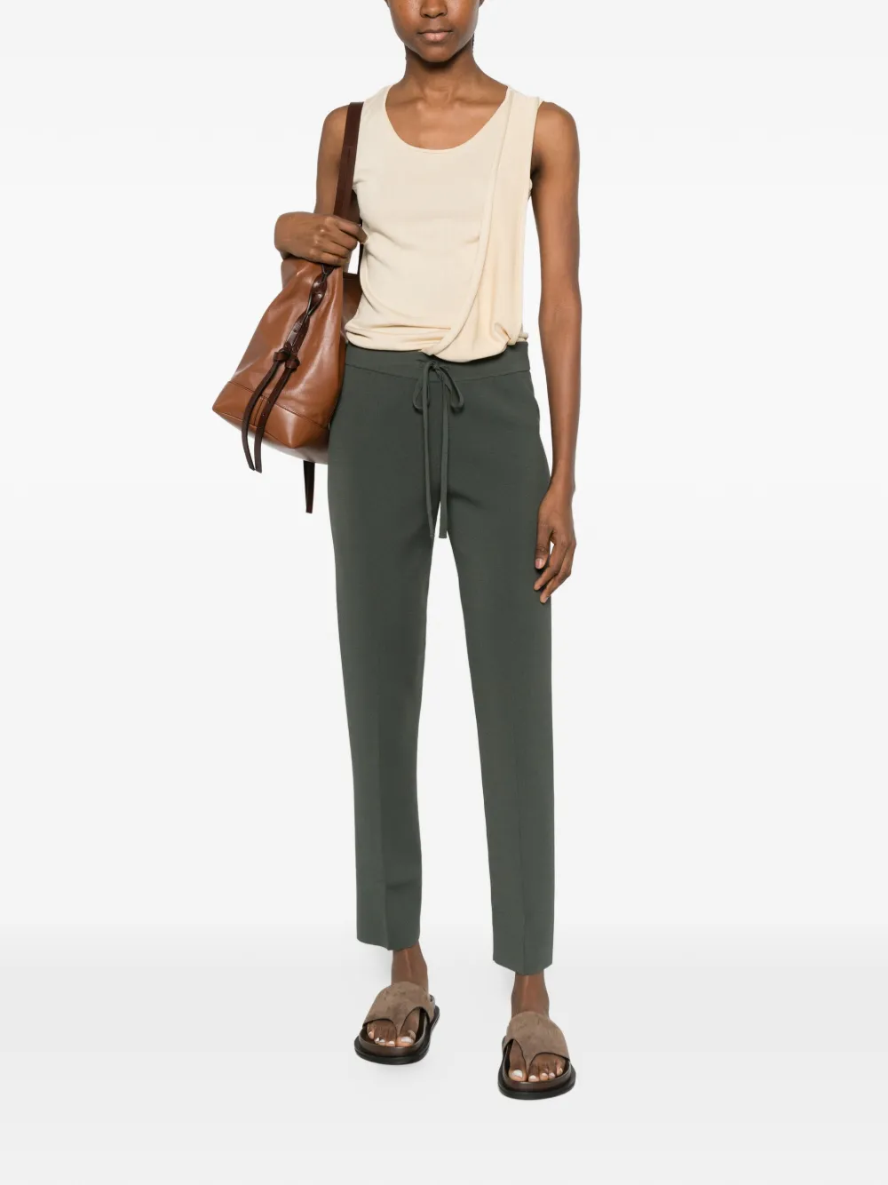  Twinset Drawstring Track Pants - Green 