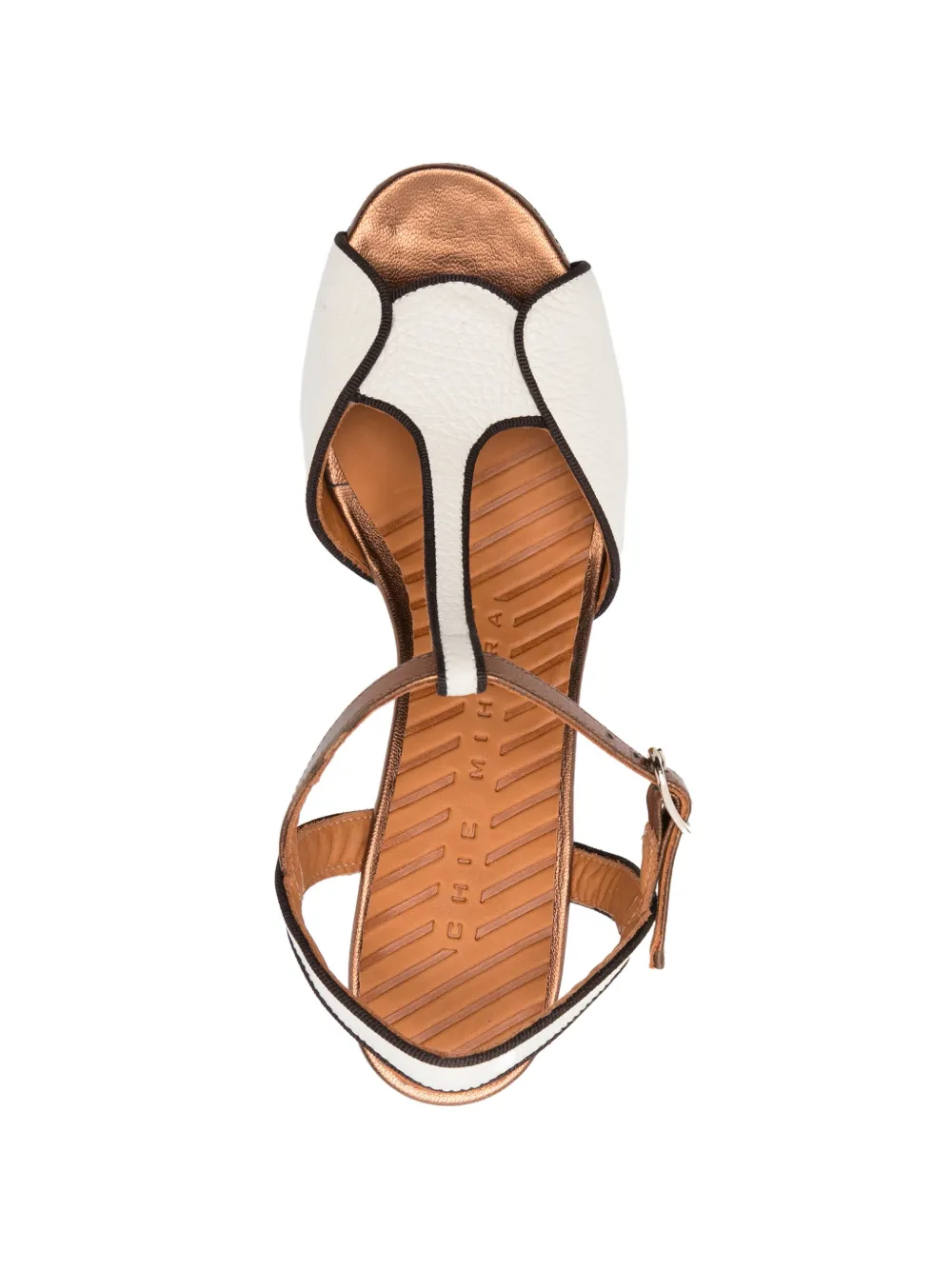 Chie Mihara Keduni sandalen met dierenprint en T-bandje Wit