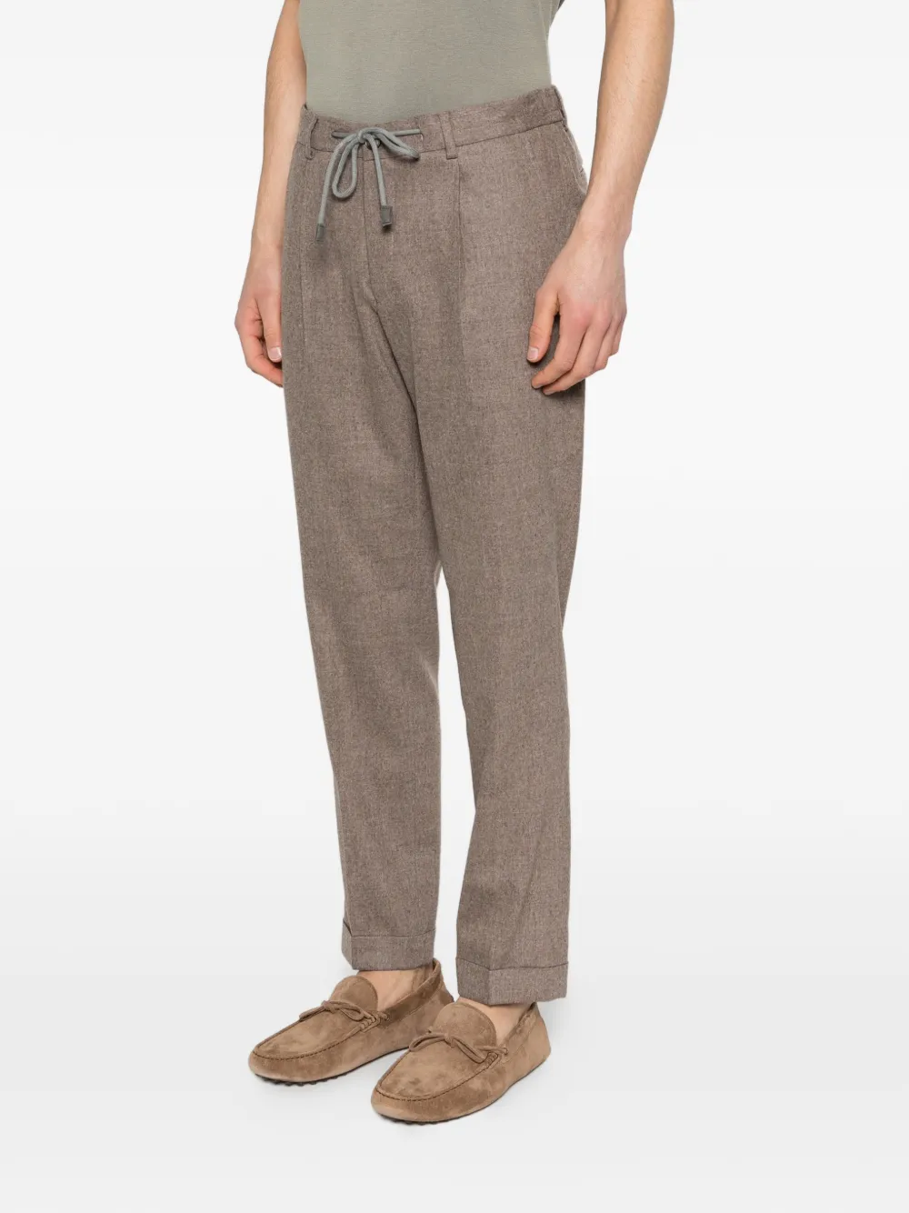  Gran Sasso Drawstring Cuffed Trousers - Neutrals 