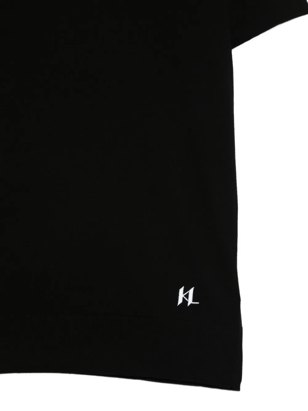 Karl Lagerfeld T-shirt met logodetail Zwart