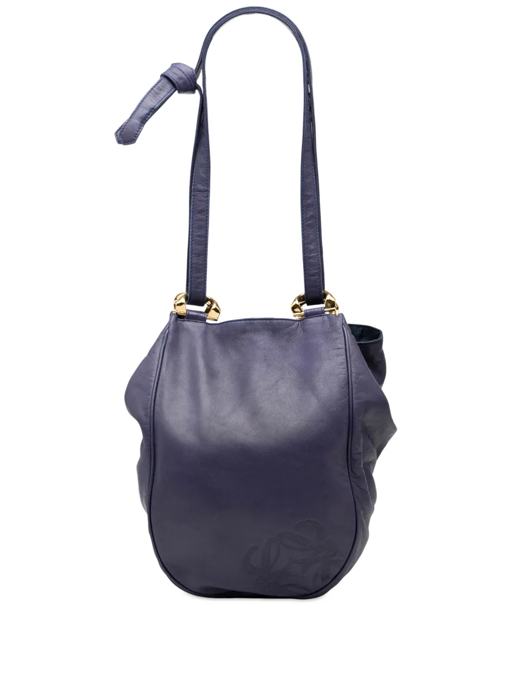 Loewe Pre-Owned 2010-2026 Leather Anagram shoulder bag - Viola