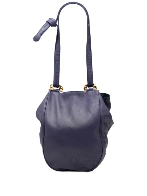 Loewe Pre-Owned 2010-2026 Leather Anagram shoulder bag