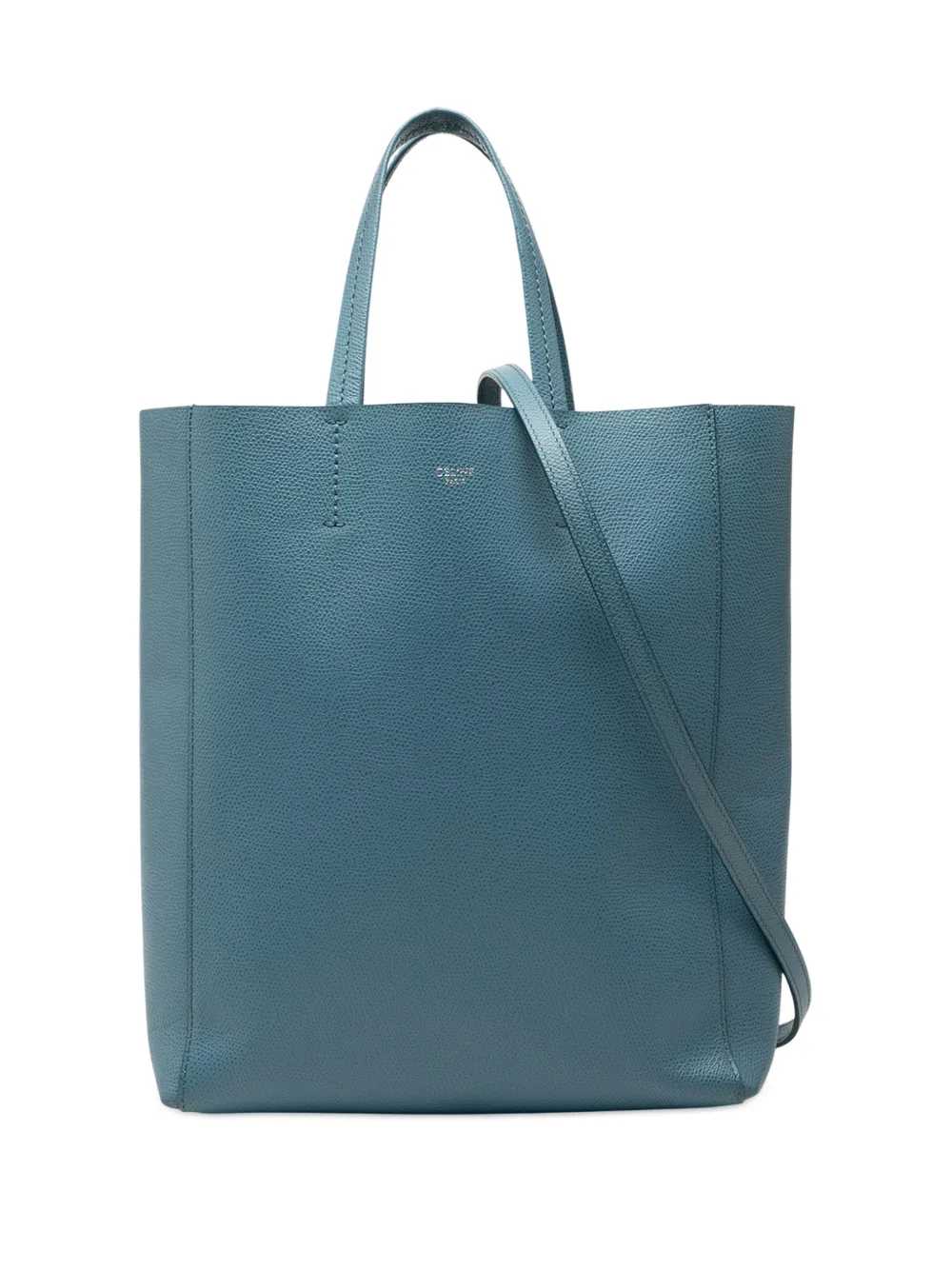 Celine Pre-Owned 2019 Small Grained Calfskin Vertical Cabas satchel - Blu