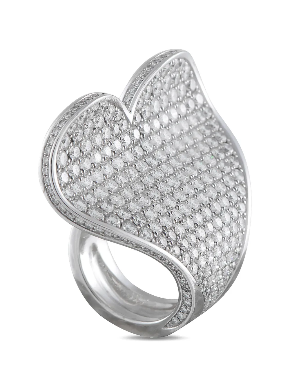 Roger Dubuis diamond heart-shape ring - Argento
