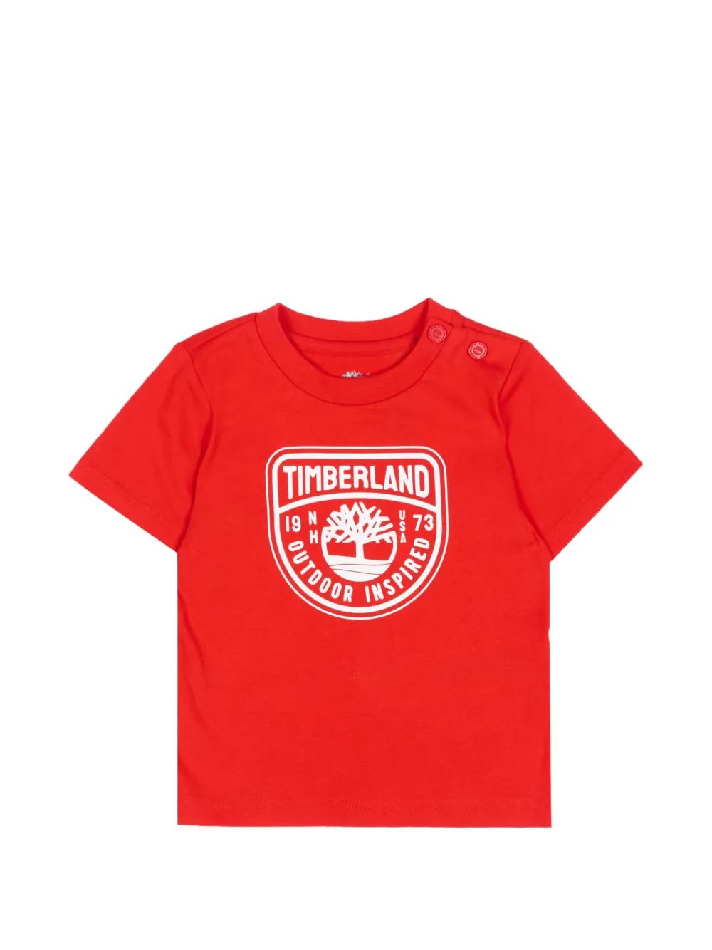Timberland Kids graphic short-sleeve T-shirt - Rosso