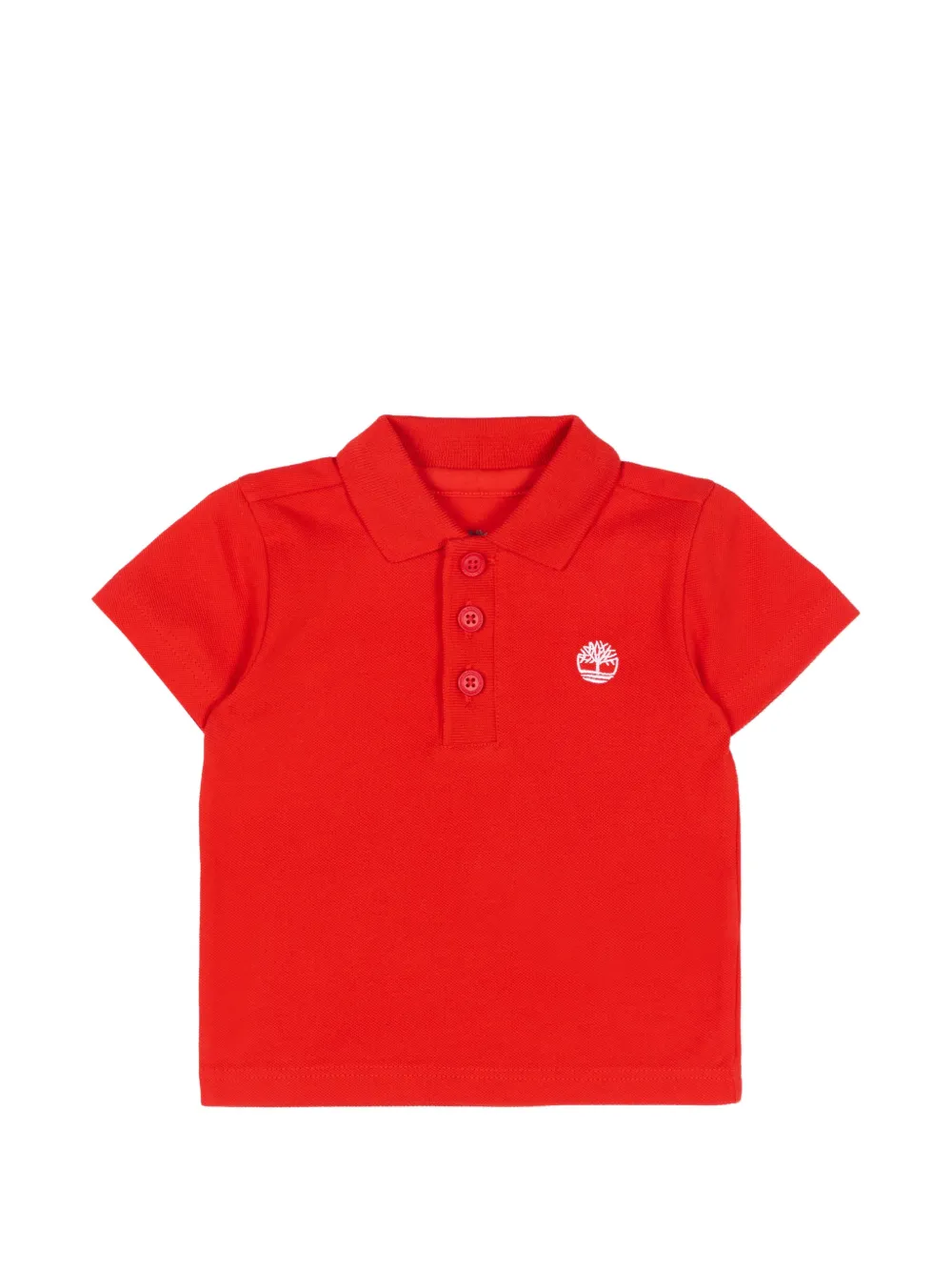 Timberland Kids short-sleeve logo polo shirt - Rosso