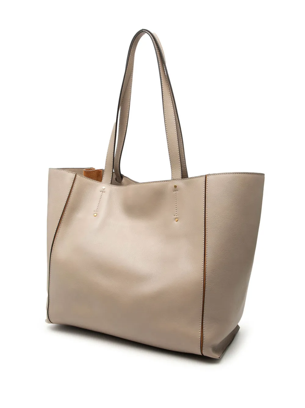  Chloé Pre-owned 2017 Large Leather Milo Shopping Tote Bag - Brown 