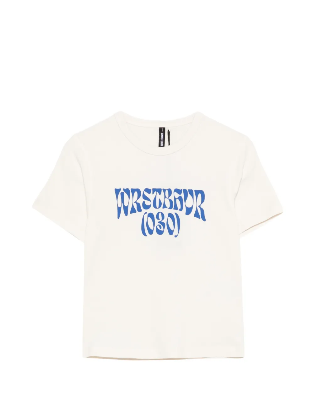 WRSTBHVR Zandy logo-print T-shirt - Toni neutri