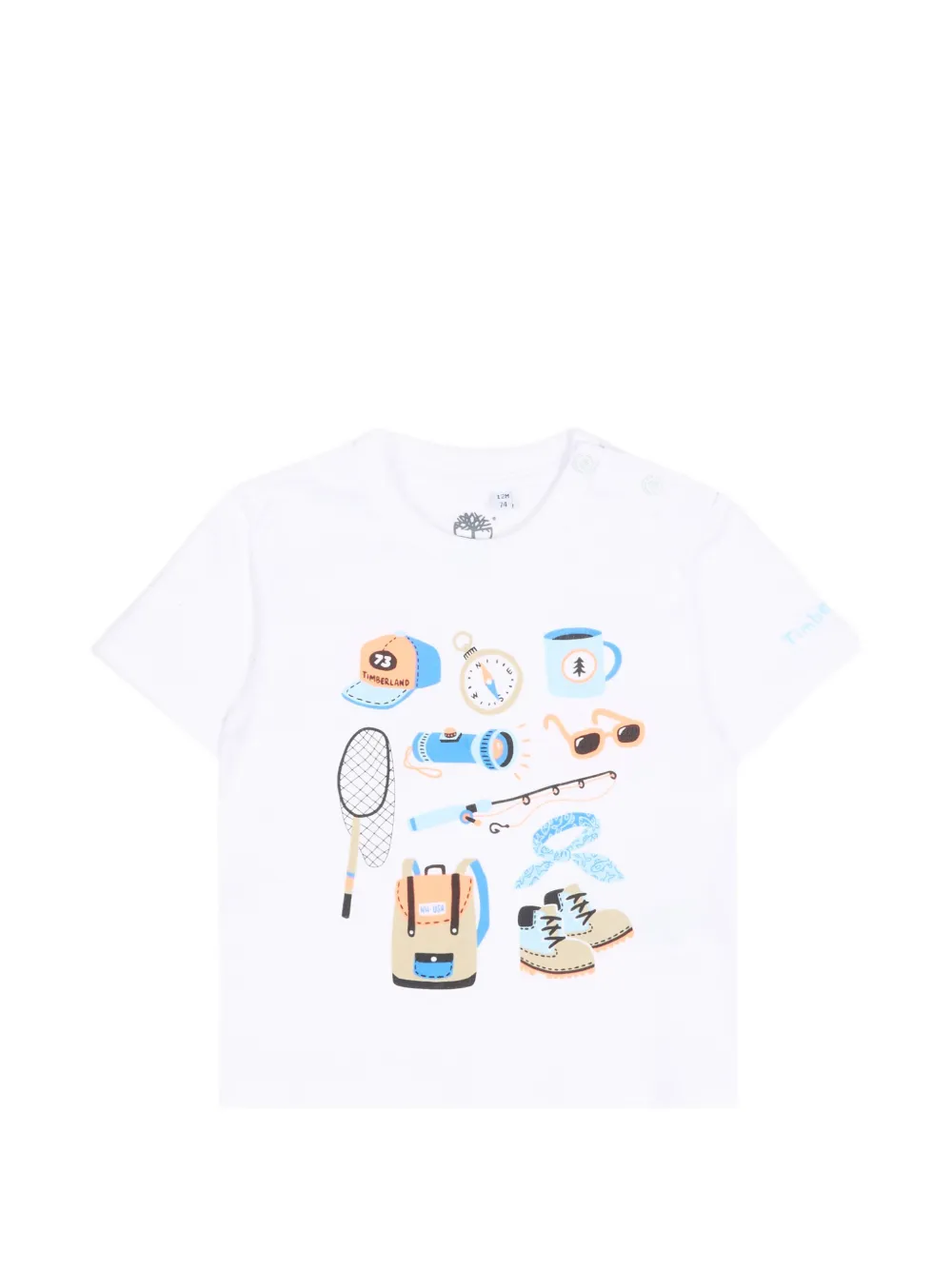 Timberland Kids graphic short-sleeve T-shirt - Bianco