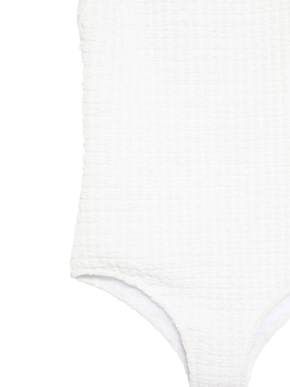 Douuod Kids Badpak met strikdetail en textuur Wit