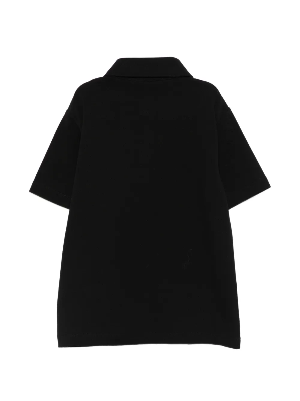 Balmain Kids Poloshirt met logopatch Zwart