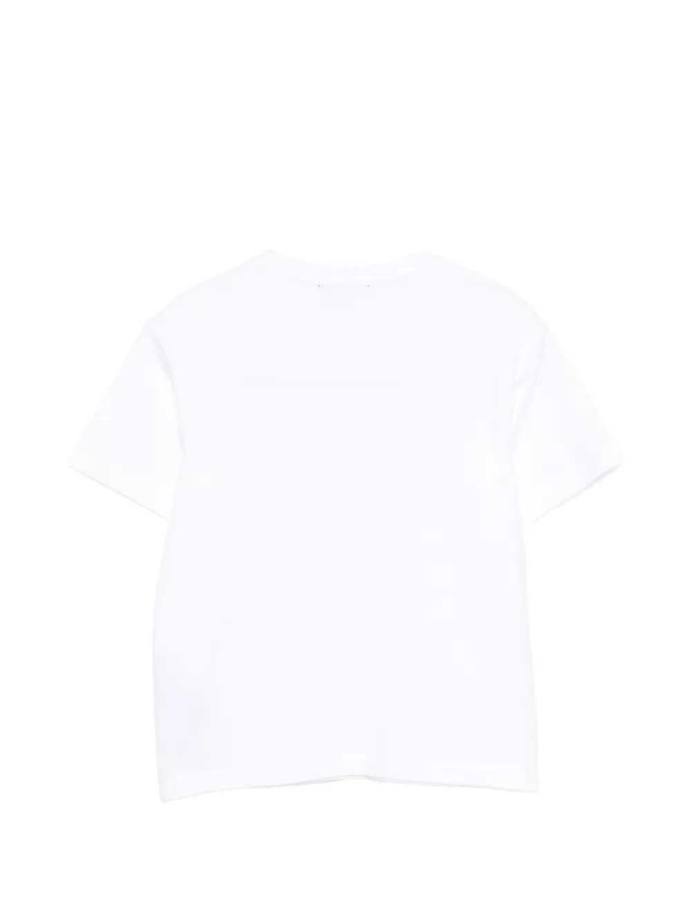 Balmain Kids T-shirt met knoopdetail Wit