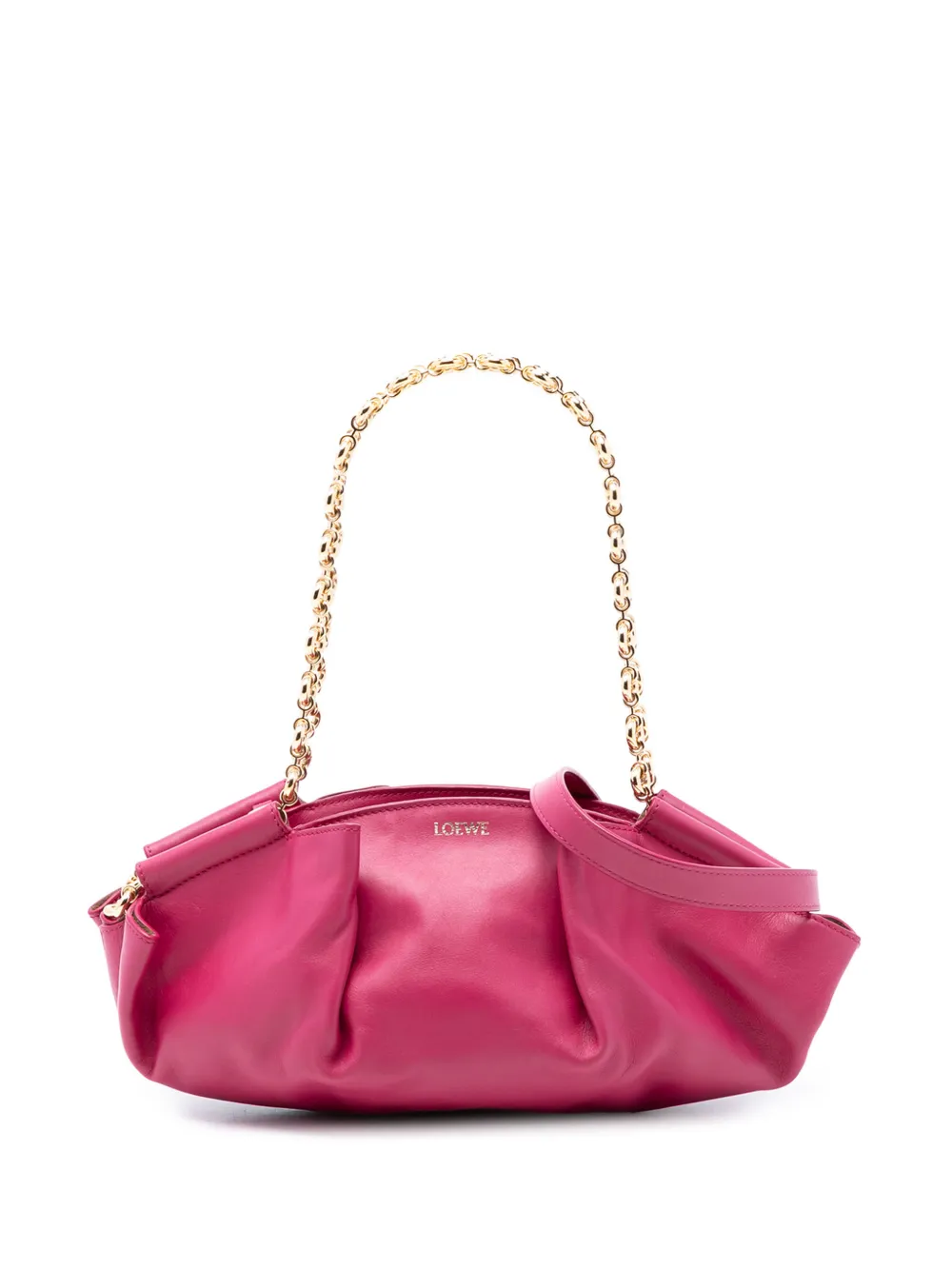 Loewe Pre-Owned 2010-2025 Leather Paseo Chain satchel - Rosa