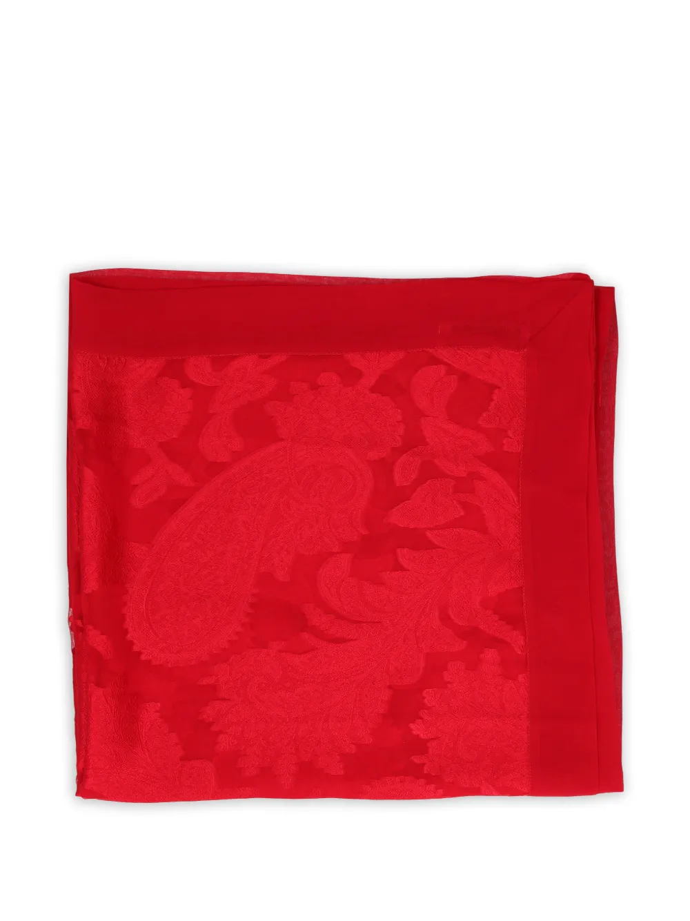 Guy Laroche Pre-Owned patterned silk scarf - Rosso
