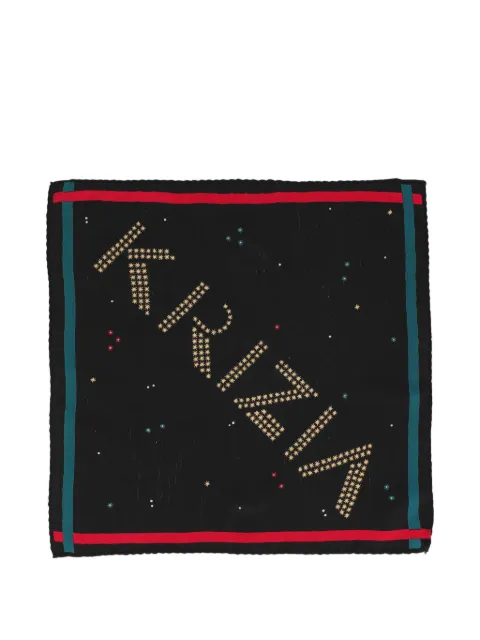Krizia Pre-Owned patterned logo handkerchief