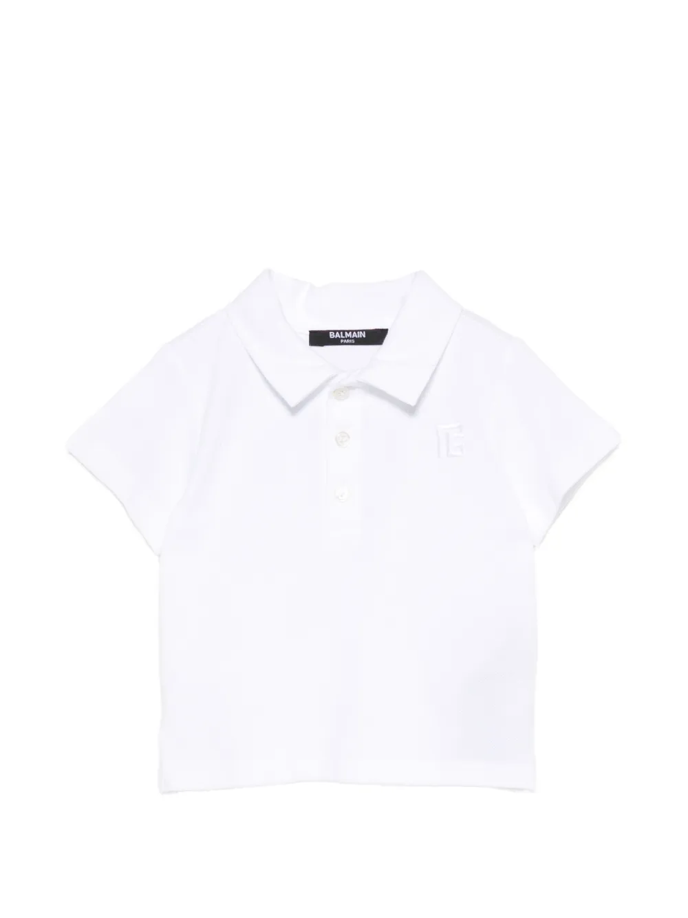 Balmain Kids buttoned polo shirt - Bianco