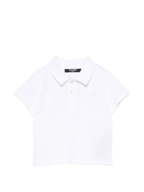 Balmain Kids playera tipo polo con botones