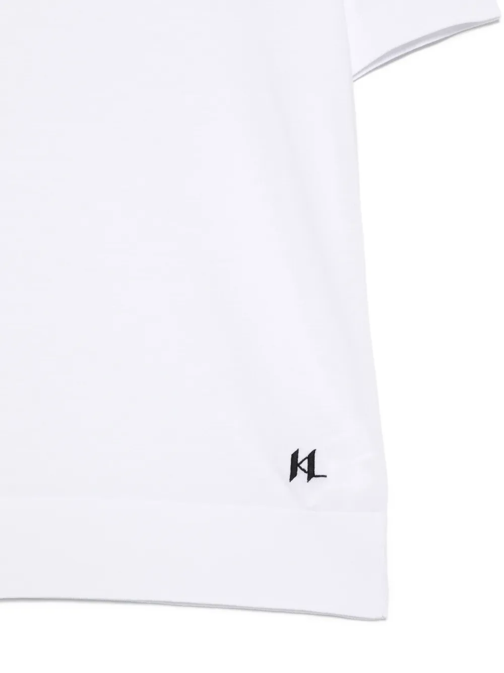 Karl Lagerfeld T-shirt met ronde hals Wit