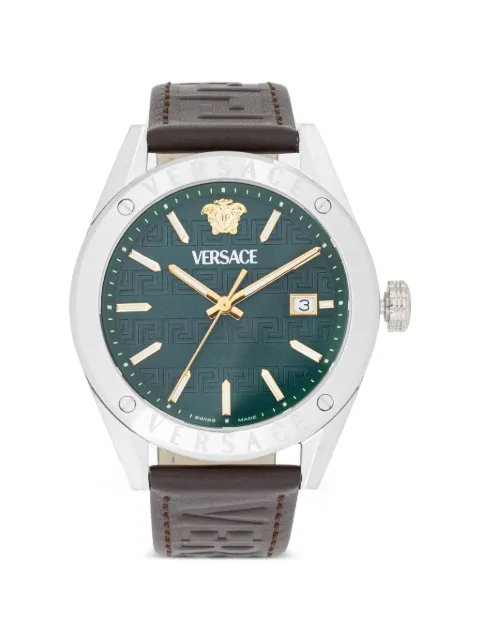 Versace Relógio de 41 mm com padronagem Greca