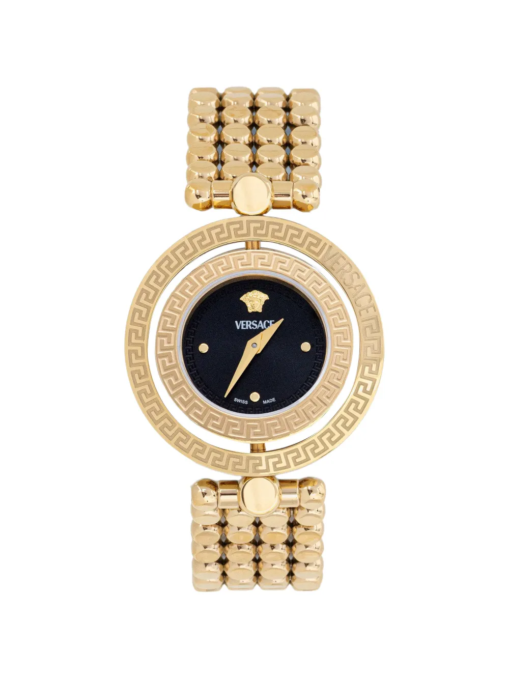 Versace Greca-pattern 34mm watch - Nero