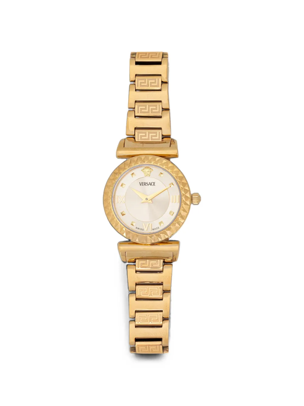 Versace textured-bezel 27mm watch