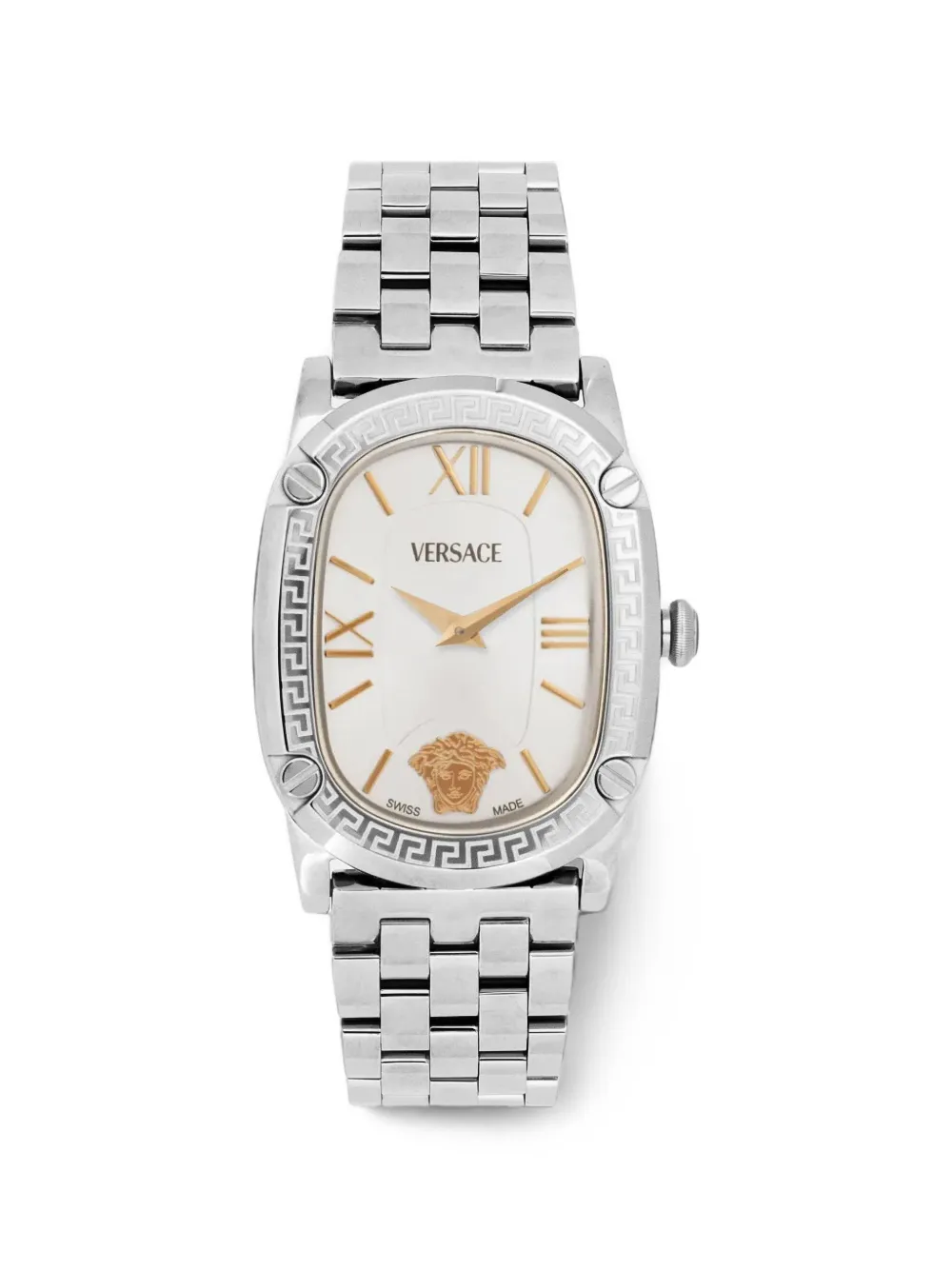 Versace Greca-patterned-bezel 35mm watch