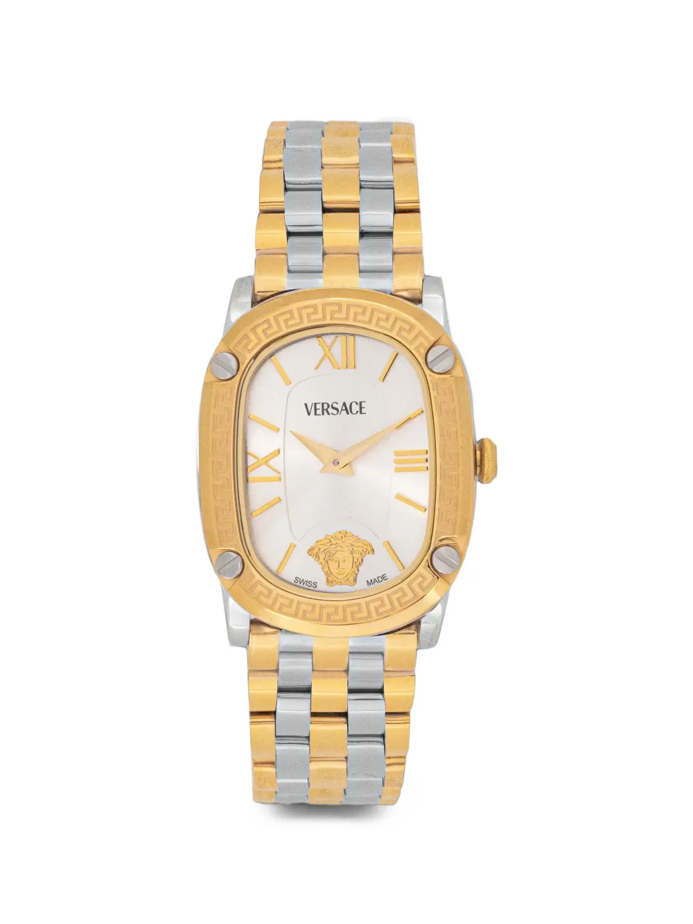 Versace two-tone oval-face 29mm watch