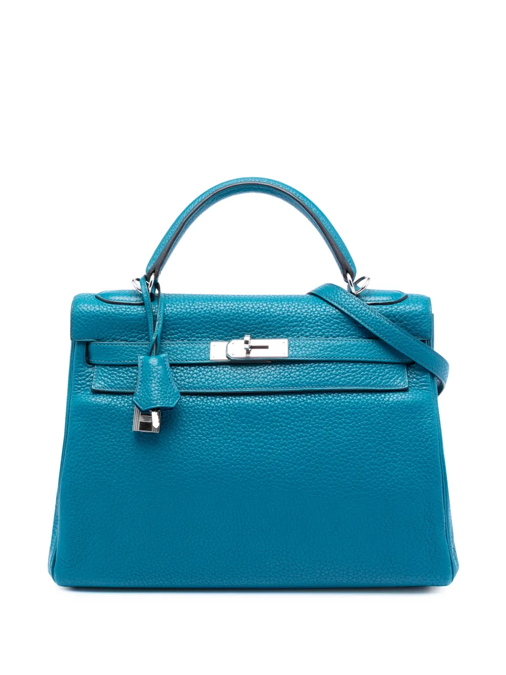 Hermès Pre-Owned 2013 Clemence Kelly II Retourne 32 satchel - Blu