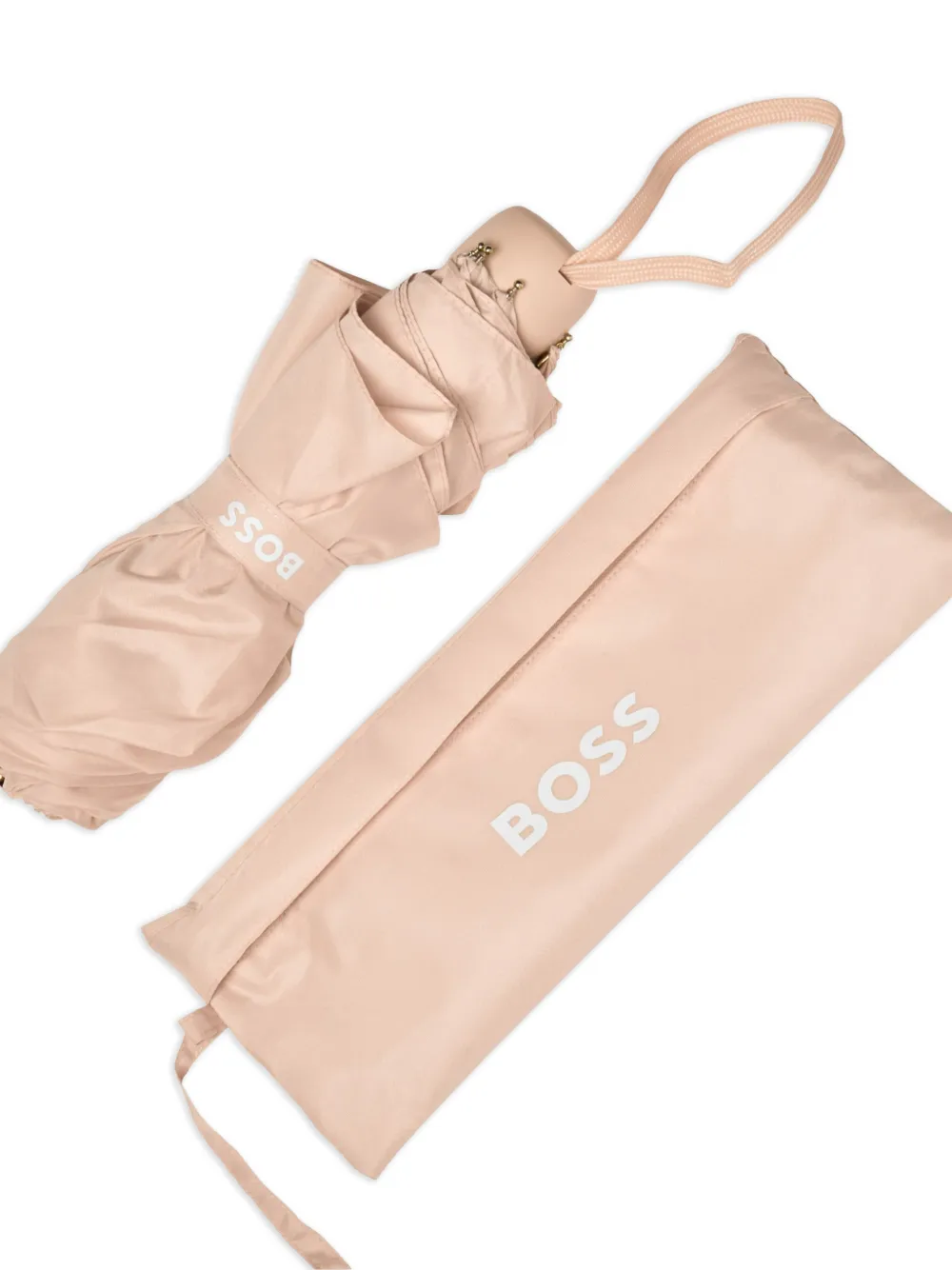 BOSS Paraplu met logodetail Roze