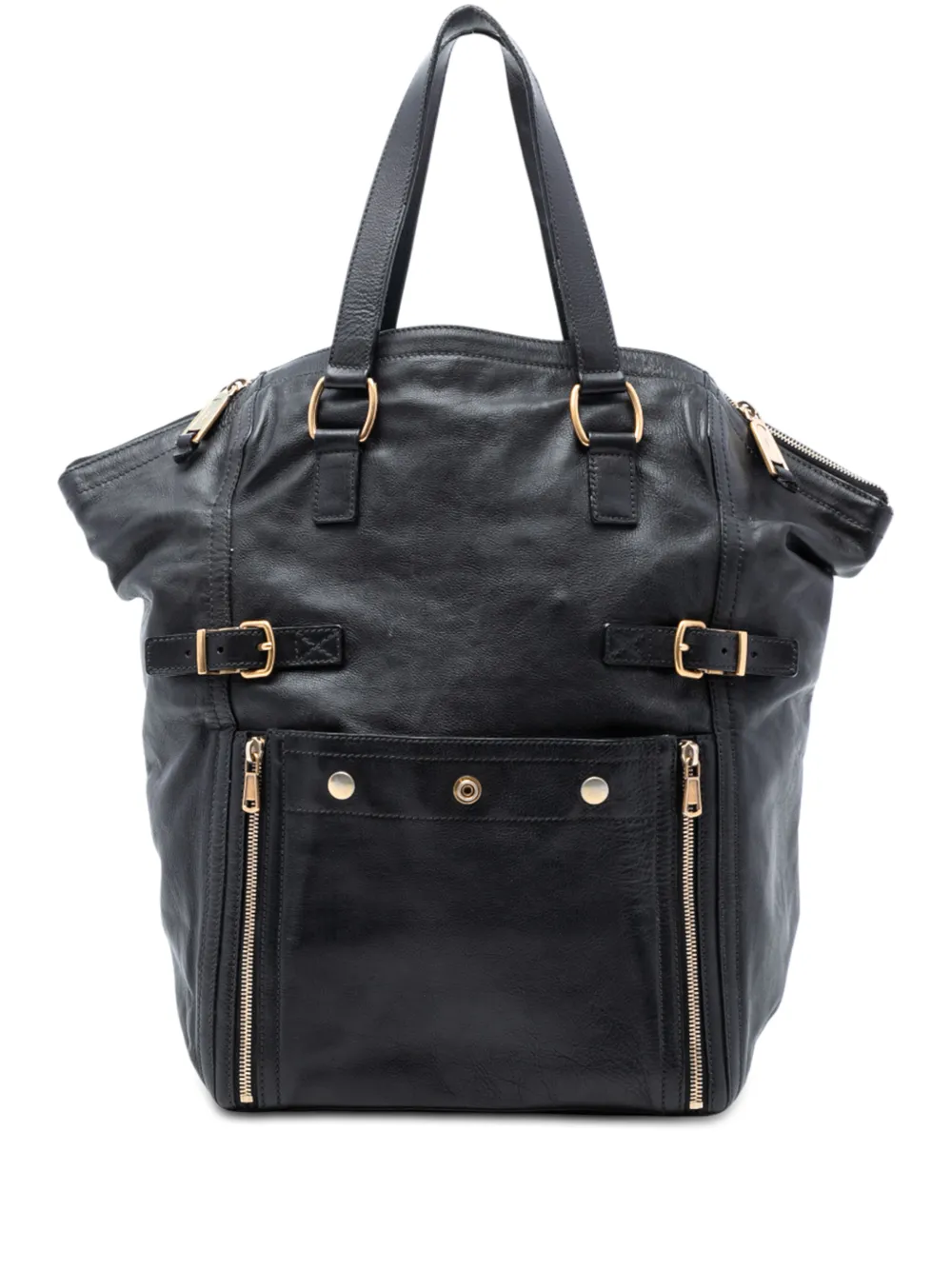 Saint Laurent Pre-Owned 2000-2012 Large Leather Downtown tote bag - Nero