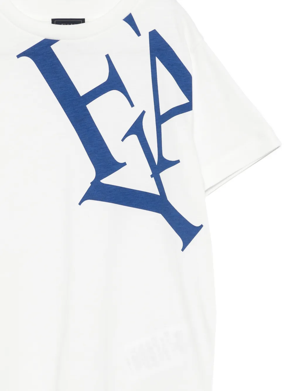 Fay Kids T-shirt met grafische print Wit