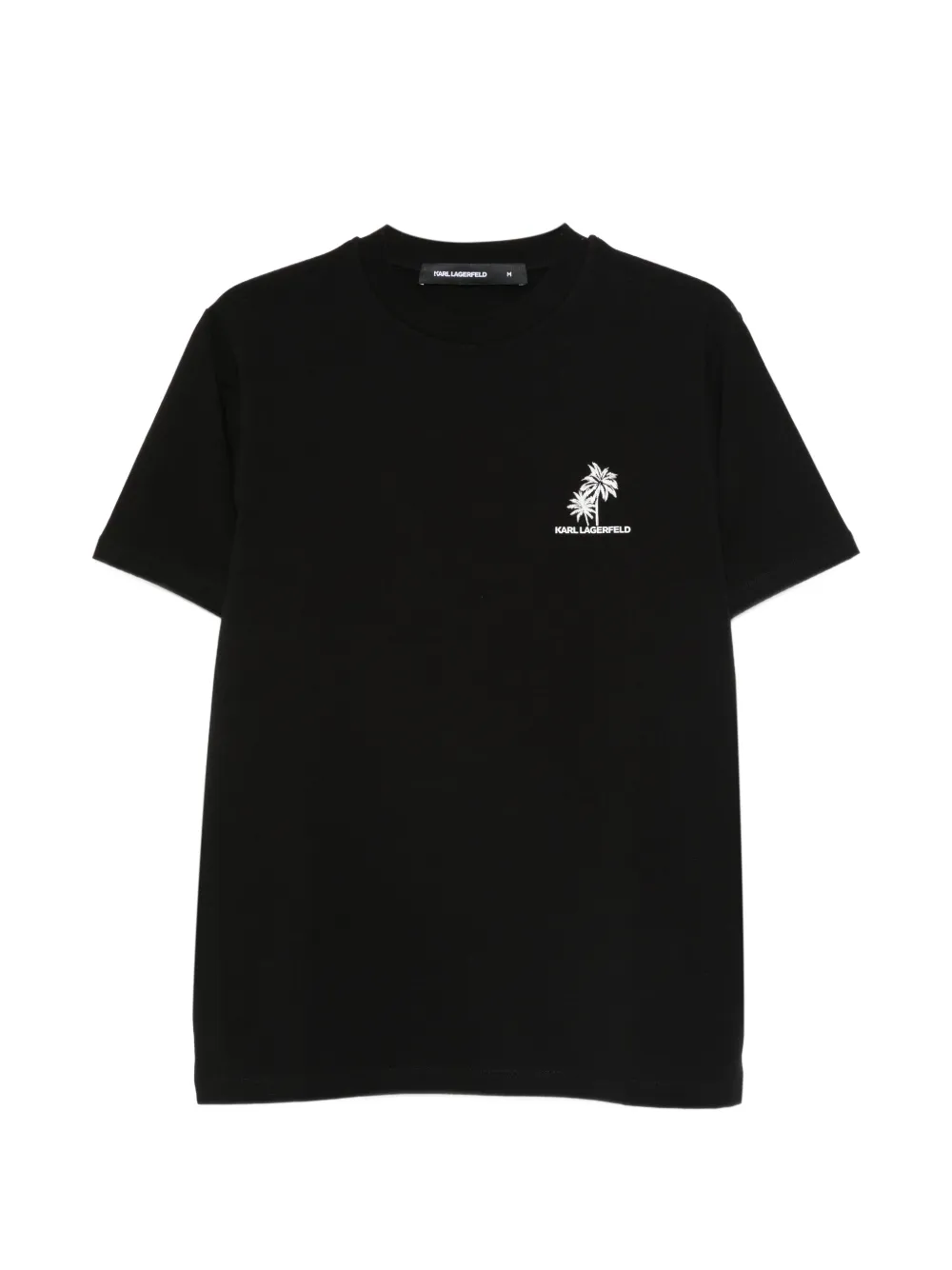 Karl Lagerfeld palm-tree T-shirt - Schwarz