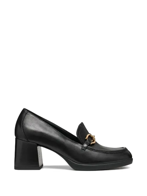 Geox black heeled pumps