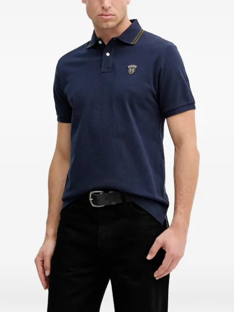 Hackett logo-appliquéd polo shirt