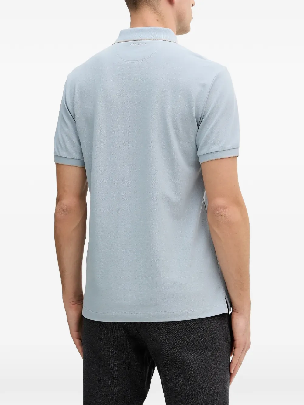 Hackett London Poloshirt met geborduurd logo Blauw