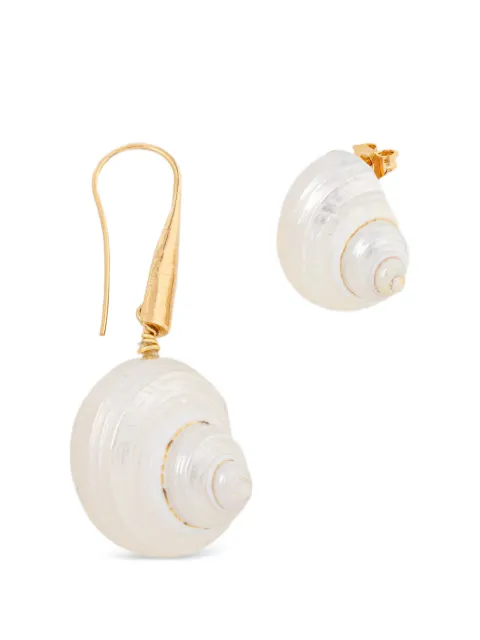 Forte Forte shell-motif drop earrings