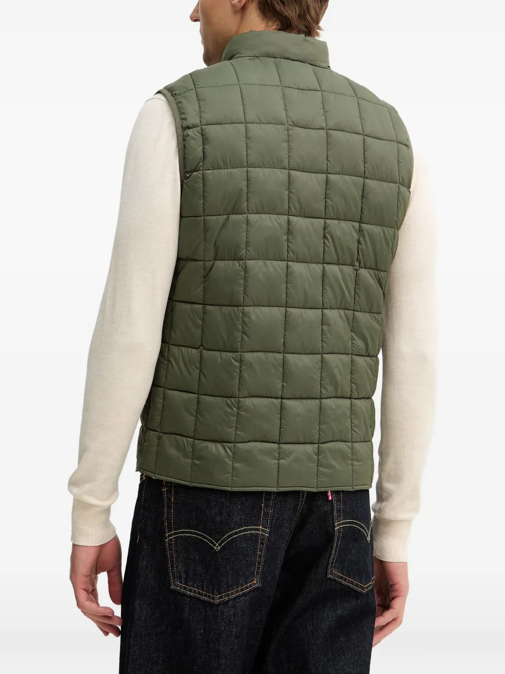 Hackett London Bodywarmer met rits Groen