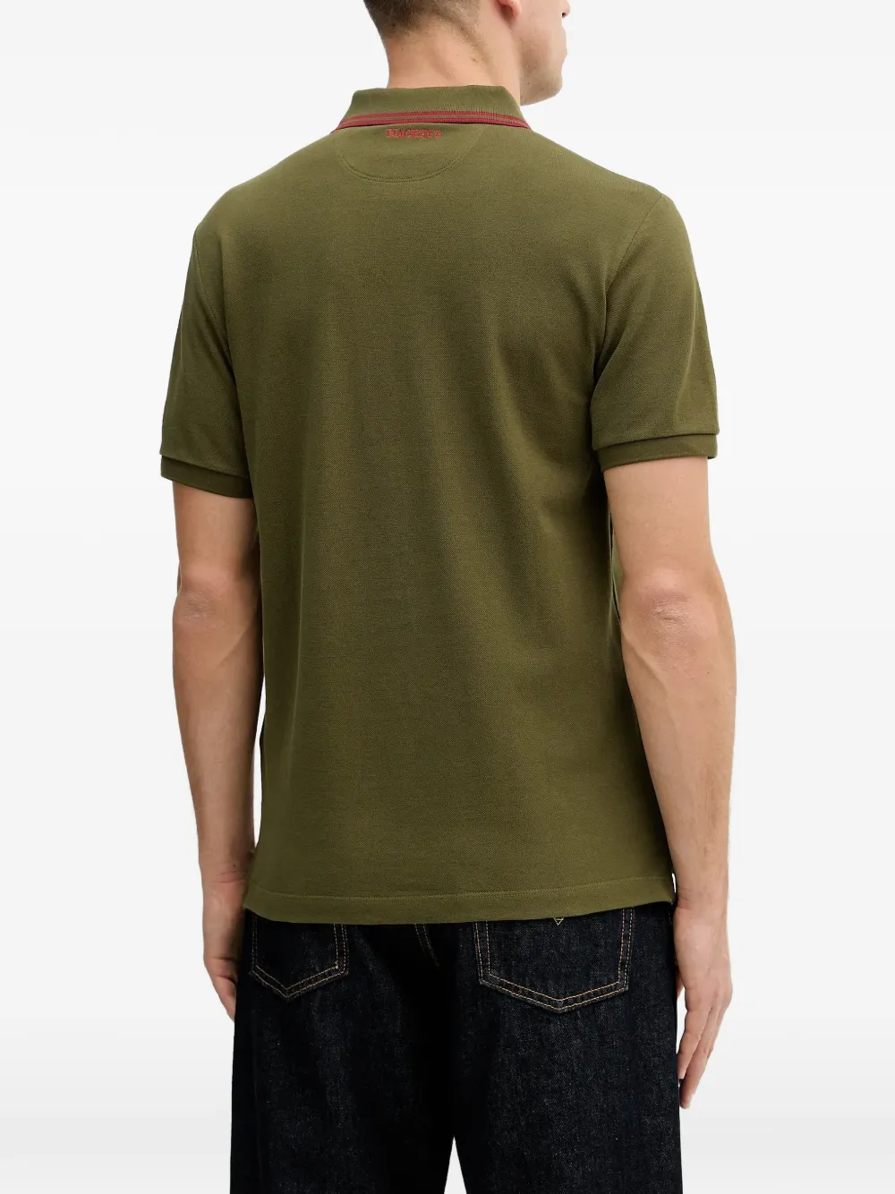  Hackett Logo-patch Polo Shirt - Green 