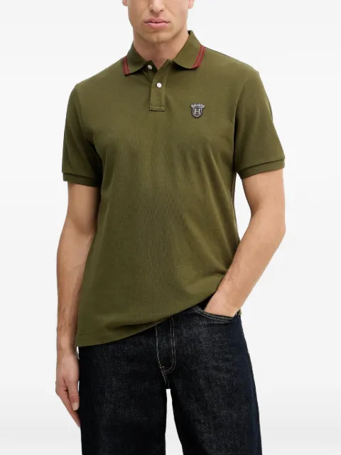 Hackett logo-patch polo shirt