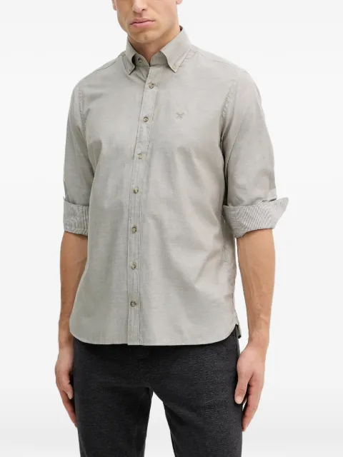 Hackett button-fastening logo-embroidery shirt