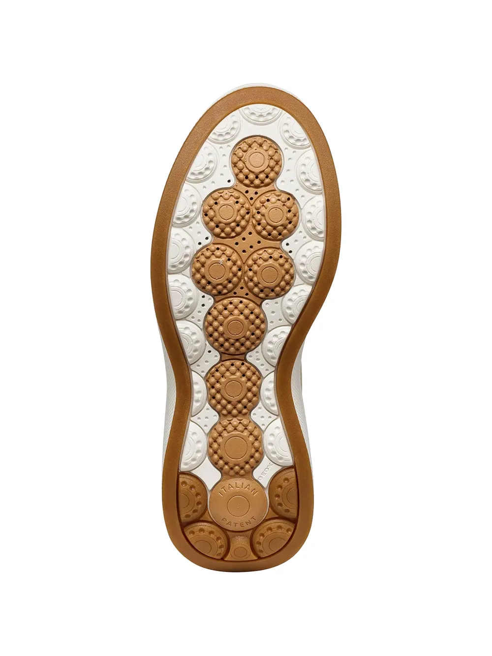 Geox Spherica Ecub-3 sneakers met metallic vlak Beige