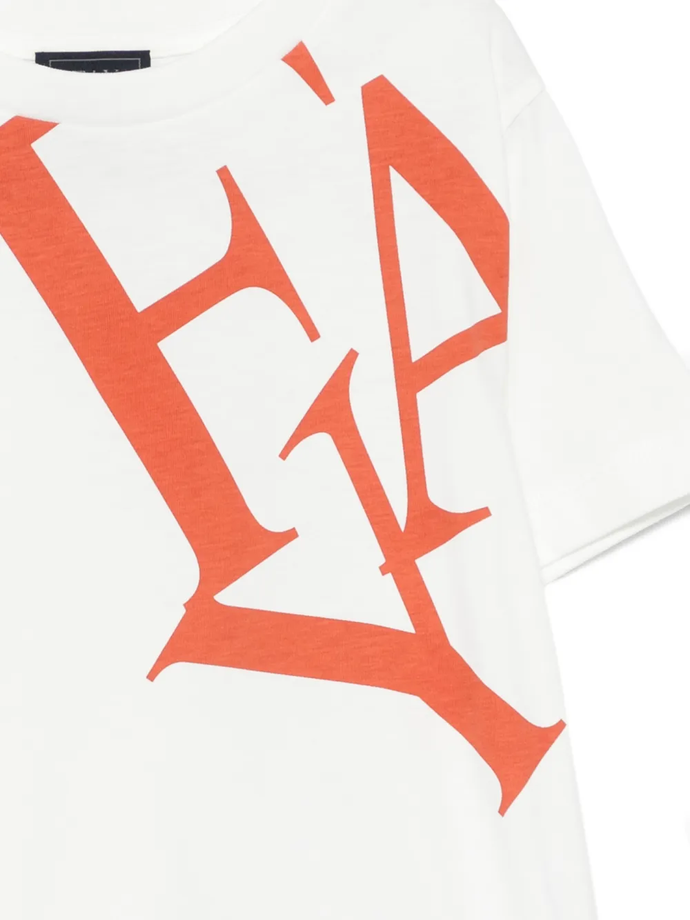 Fay Kids T-shirt met logoprint Wit